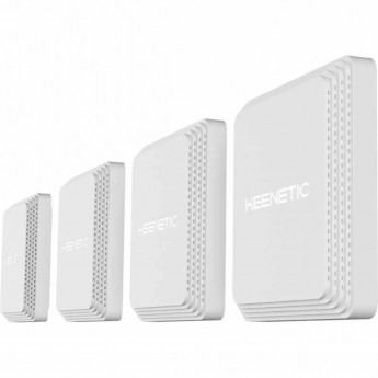 Набор KEENETIC ORBITER PRO 4-PACK маршрутизатор Гигабитный интернет-центр с Mesh Wi-Fi 5 AC1300, 2-портовым Smart-коммутатором, переключателем режима роутер/ретранслятор и питанием Power over