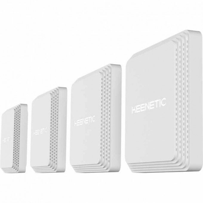 Набор KEENETIC ORBITER PRO 4-PACK маршрутизатор Гигабитный интернет-центр с Mesh Wi-Fi 5 AC1300, 2-портовым Smart-коммутатором, переключателем режима роутер/ретранслятор и питанием Power over 1000736125